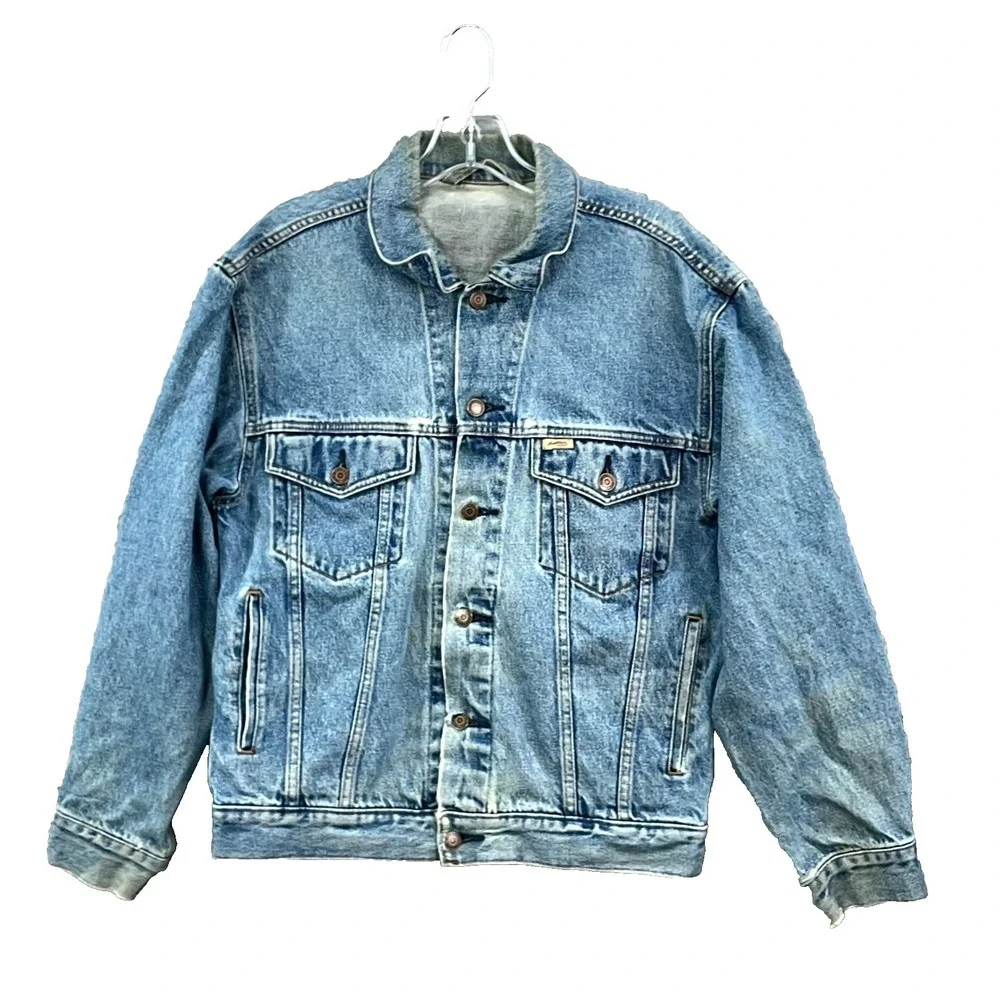 Vintage‎ Levi's Trucker Jacket Mens Large Denim 90s Western Workwear Streetwear